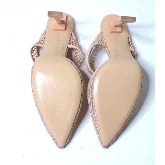 🆕JESSICA RICH Ysabelle Fishnet Pointed Toe Heels Shoes Beige 9 - Picture 11 of 11